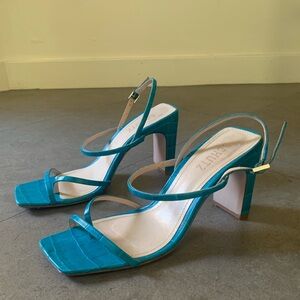 Schutz Aurora Sandals Blue Size 7.5B
